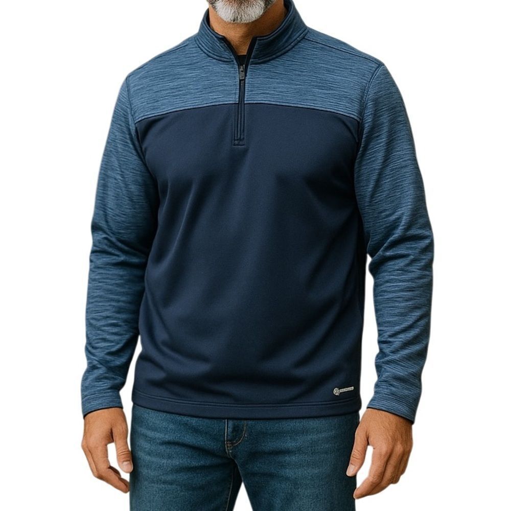 Tek Gear WarmTek Men’s Pullover 1/4 Zip Warmup Performance Jersey Size Large